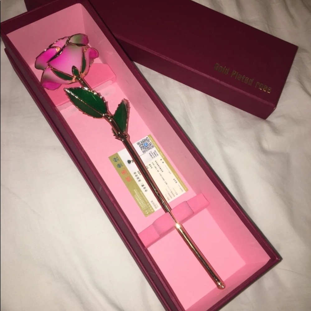 Gold plated rose